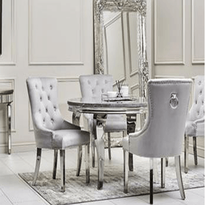 Round Luna Dining Set | Megan Chairs